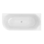 Ванна акриловая угловая Knief Chill 170 L 170x75x60, slot overflow перелив, click-clack, белый матовый (01017WMWM6SWM) - Фото 3