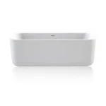 Ванна акриловая пристенная Knief Fresh 2.0 Wall 170х75х60, щелевой перелив, без г/м, Glossy White (01038WGWG6SCR) ex 0100-238_0100-091-06S - Фото 2