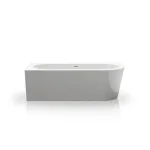Ванна акриловая пристенная Knief Wall XS R, 165х75х58, щелевой перелив, без г/м, Glossy White (01055RWGWG6SCR) ex 0100-255R_0100-091-06S - Фото 2