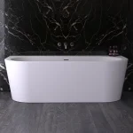 Ванна акриловая пристенная Knief WALL XS 165х75 с переливом Slot overflow, белая глянцевая (01055WGWG6SCR) ex 0100-255_0100-091-06S - Фото 1