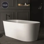 Ванна из искусственного камня NIC Design Bay 160х80, Antracite Mat (014719013) - Фото 1