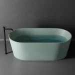 Ванна из искусственного камня Nic Design Bay, 160x80, Aloe matt (014719063) - Фото 1