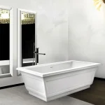 Ванна из искусственного камня Gessi Venti 20, Cristalplant, White (46715521) - Фото 1