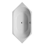 Ванна шестиугольная Duravit D-Code 190х90см, встраиваемый вариант, белый (700138000000000) - Фото 2
