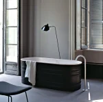 Ванна сталева Agape Vieques 171x72.6x63.5 см окремостояча, білий/темно-сірий (AVAS0911ZG) - Фото 1