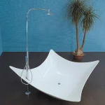 Ванна Flaminia Leggera 220х180х9/66 в комплекте с сифоном Pietraluce (LG210) - Фото 2