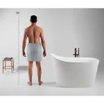 Ванна из искусственного камня Antonio Lupi Mastello 135х75х87, отдельностоящая, Flumood/Rame (MASTELLO.6_rame) - Фото 3