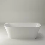 Ванна из литого камня Studio Glass Nera 160х70 пристенная, белая (NER160070) - Фото 1
