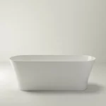 Ванна из литого камня Studio Stone Nile 160х62 отдельностоящая, белая (NIL160062) - Фото 1