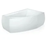Ванна акриловая Pool Spa Aquamarina 175x100 (правая), ножки, панель без рамы, белый (PWAI510ZN000000_PWOI610OP000000) - Фото 2