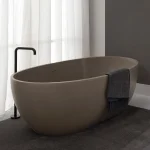Ванна из литого мрамора Cielo Shui Comfort 170х87 (SHCOBATBR) - Фото 3