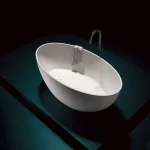 Ванна из искусственного камня Treesse Bali 160x85x62h, белая матовая (V026BO) - Фото 1