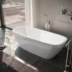 Ванна из искусственного камня Tresse Brio 170x72x56h глянцевая, белый (V297BL) - Фото 1