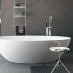 Ванна из искуственного камня Treesse Carezza 170х80 см, белый матовый (V307BO) - Фото 3