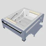 Ванна акриловая Treesse Bis One Top STX, 218х189 (V521B) - Фото 2
