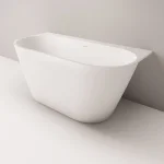 Ванна из искусственного камня PAA Deco Wall пристенная, 166х81, Matte Caffelatte (VADEWAS_04) - Фото 4