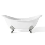 Ванна чугунная Gaia Antique отдельностоящая 180x77x79, белый (VRG1940BI) - Фото 2