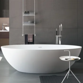Ванна из искусственного камня Treesse Carezza, 180х85, отдельностоящая (V308BL)
