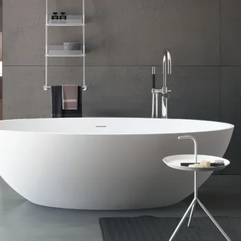 Ванна из искусственного камня Treesse Carezza, 180х85, белый (V308BO)