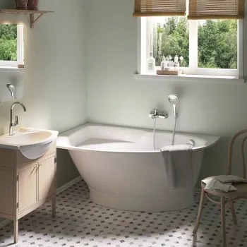 Ванна из искусственного камня PAA Tre D, угловая правая,… - Фото №1