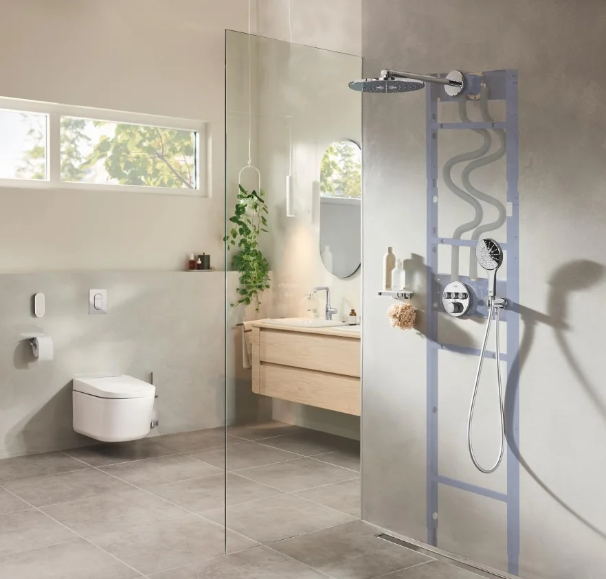 Інсталяція для установки душової системи Grohe Rapido Shower Frame Mono (1039939990) - Фото 2