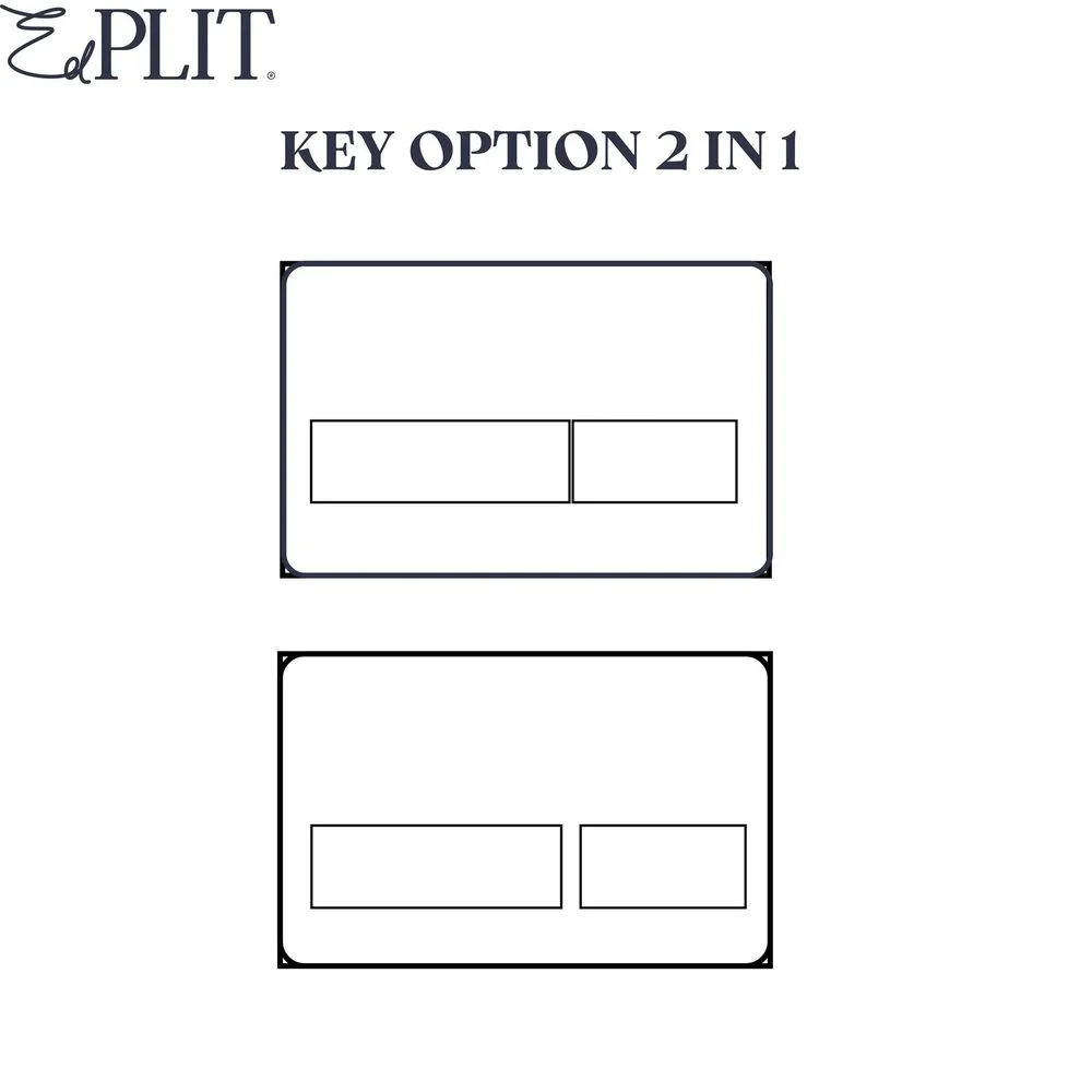 Клавиша смыва Edplit Discreet M2 CWT, скрытая, совместимая с TECE (E10008) - Фото 5