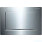 Клавиша смыва Geberit Omega30, хром глянец/матовый хром (115.080.KH.1) - Фото 1