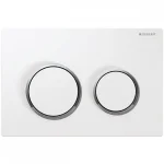 Кнопка змиву Geberit Omega20, бiлий/хром глянець (115.085.KJ.1) - Фото 1