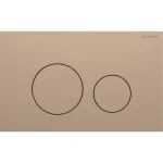 Клавіша змиву Geberit Sigma40 Round, подвійний змив, нерж.сталь, червоне золото матове (115.628.QB.1) - Фото 1