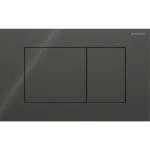 Клавіша змиву Geberit Sigma40 Square, скло, чорний (115.629.SJ.1) - Фото 1