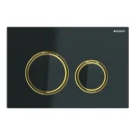 Клавиша смыва Geberit Sigma21, черный/латунь (115.652.SJ.1) - Фото 1