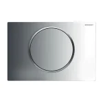Клавиша смыва одинарная Geberit Sigma 10, хром/хром матовый (115.758.KH.5) - Фото 1