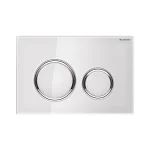 Кнопка змиву Geberit Sigma21, скло бiле (115.884.SI.1) - Фото 1