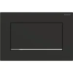 Панель смыва для унитаза Geberit Sigma30 одинарный смыв, чёрный матовый/хром (115.893.14.1) - Фото 1