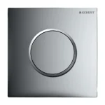 Кнопка для писсуара Geberit Sigma 10, светлый хром/матовый, хром/светлый хром (116.015.KH.1) - Фото 1