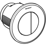 Кнопка змиву Geberit Sigma10, пневматична, дистанційний змив, хром глясовий/матовий (116.056.KH.1) - Фото 2