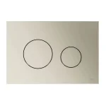 Клавиша смыва для унитаза TECEloop, пластиковая, для двойного смыва, никель (9240935) - Фото 1