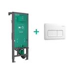 Інсталяція Hansgrohe iFrame Universal з клавішею iFrame Original Q, Matt White (99001700) - Фото 1