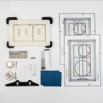 Клавиша смыва Edplit Whisper CWG, скрытая, совместима только с Geberit Sigma (E10002) - Фото 1