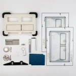 Клавиша смыва Edplit Discreet M2 CWT, скрытая, совместимая с TECE (E10008) - Фото 1