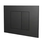 Клавіша змиву для унітазу Almar, подвійний змив, PVD Brushed Absolute Black (E330001.AB) - Фото 1