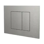 Клавіша змиву для унітазу Almar, подвійний змив, Brushed Stainless Steel (E330001.BS) - Фото 1