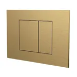 Клавіша змиву для унітазу Almar, подвійний змив, PVD Brushed High Brass (E330001.HB) - Фото 1