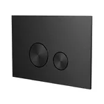 Клавіша змиву для унітазу Almar, подвійний змив, PVD Brushed Absolute Black (E330002.AB) - Фото 1