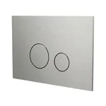 Клавіша змиву для унітазу Almar, подвійний змив, Brushed Stainless Steel (E330002.BS) - Фото 1