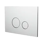 Клавиша смыва для унитаза Almar, двойной смыв, Mirror Stainless Steel (E330002.MS) - Фото 1
