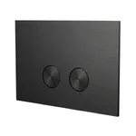 Клавіша змиву для унітазу Almar, подвійний змив, PVD Brushed Absolute Black (E330003.AB) - Фото 1