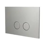 Клавіша змиву для унітазу Almar, подвійний змив, Brushed Stainless Steel (E330003.BS) - Фото 1
