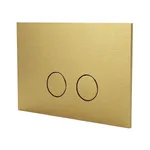 Клавіша змиву для унітазу Almar, подвійний змив, PVD Brushed High Brass (E330003.HB) - Фото 1