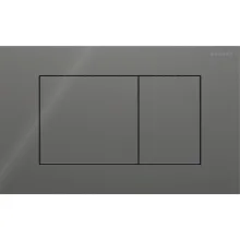 Клавіша змиву Geberit Sigma40 Square, скло, лава (115.629.JK.1) - Фото №1